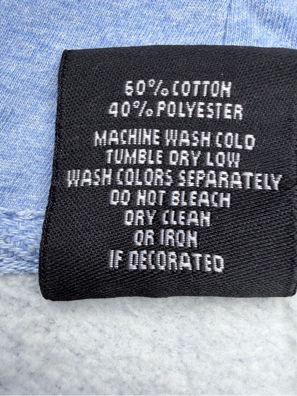 Breckenridge Colorado Light Blue Men's Hooded Sweatshirt - Picture 10 of 10